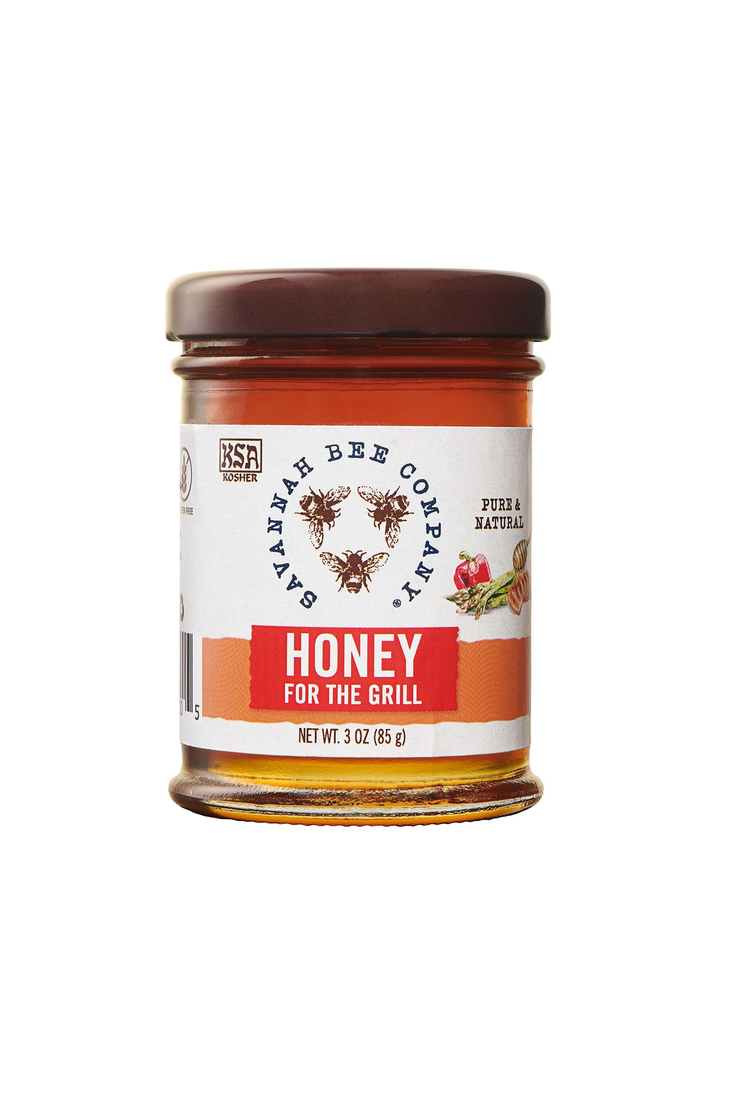 Pure & Natural Honey for the grill 3 oz. mini