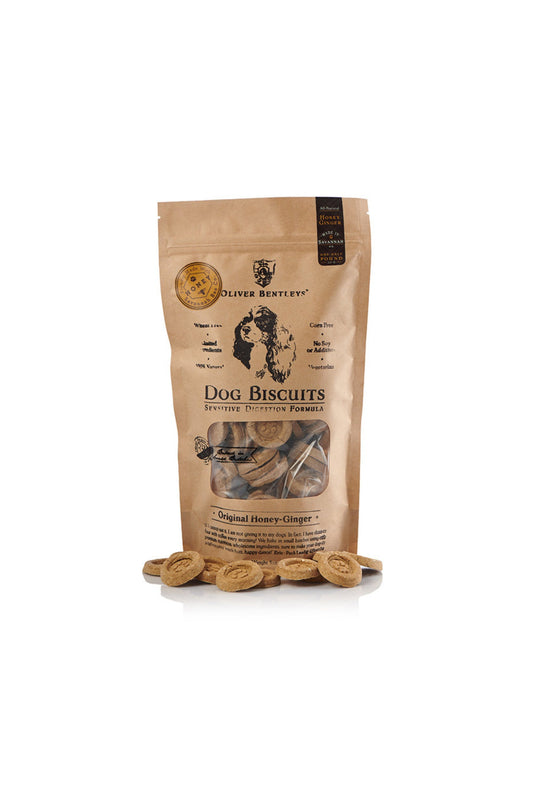 8 ounce bag of Oliver Bentleys Dog Biscuits.