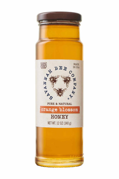 Pure & Natural Orange Blossom Honey 12 oz. tower