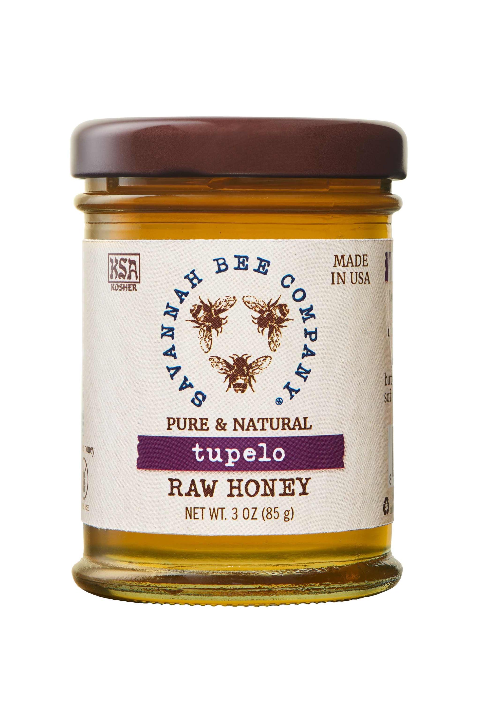 Pure & Natural Tupelo Raw Honey 3 oz. mini