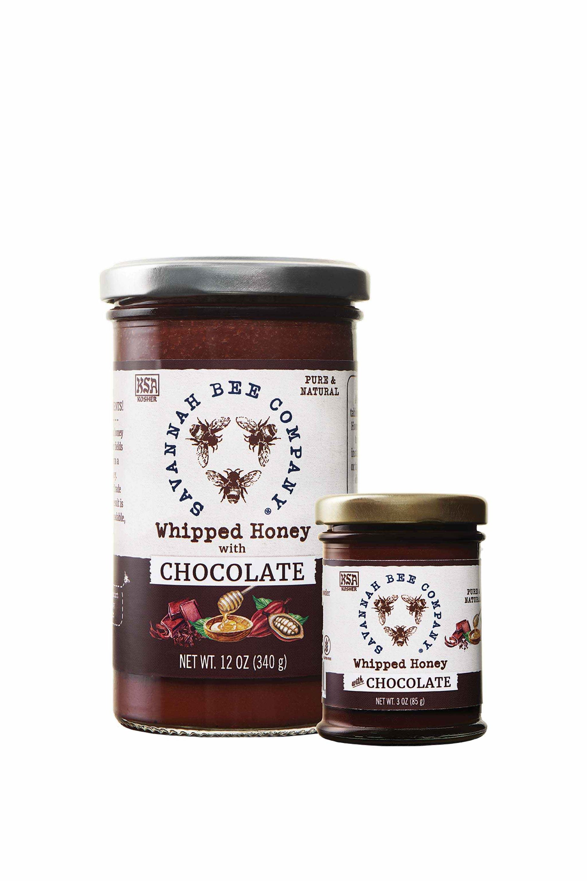 Whipped Honey with Chocolate 12 oz. and 3 oz. 