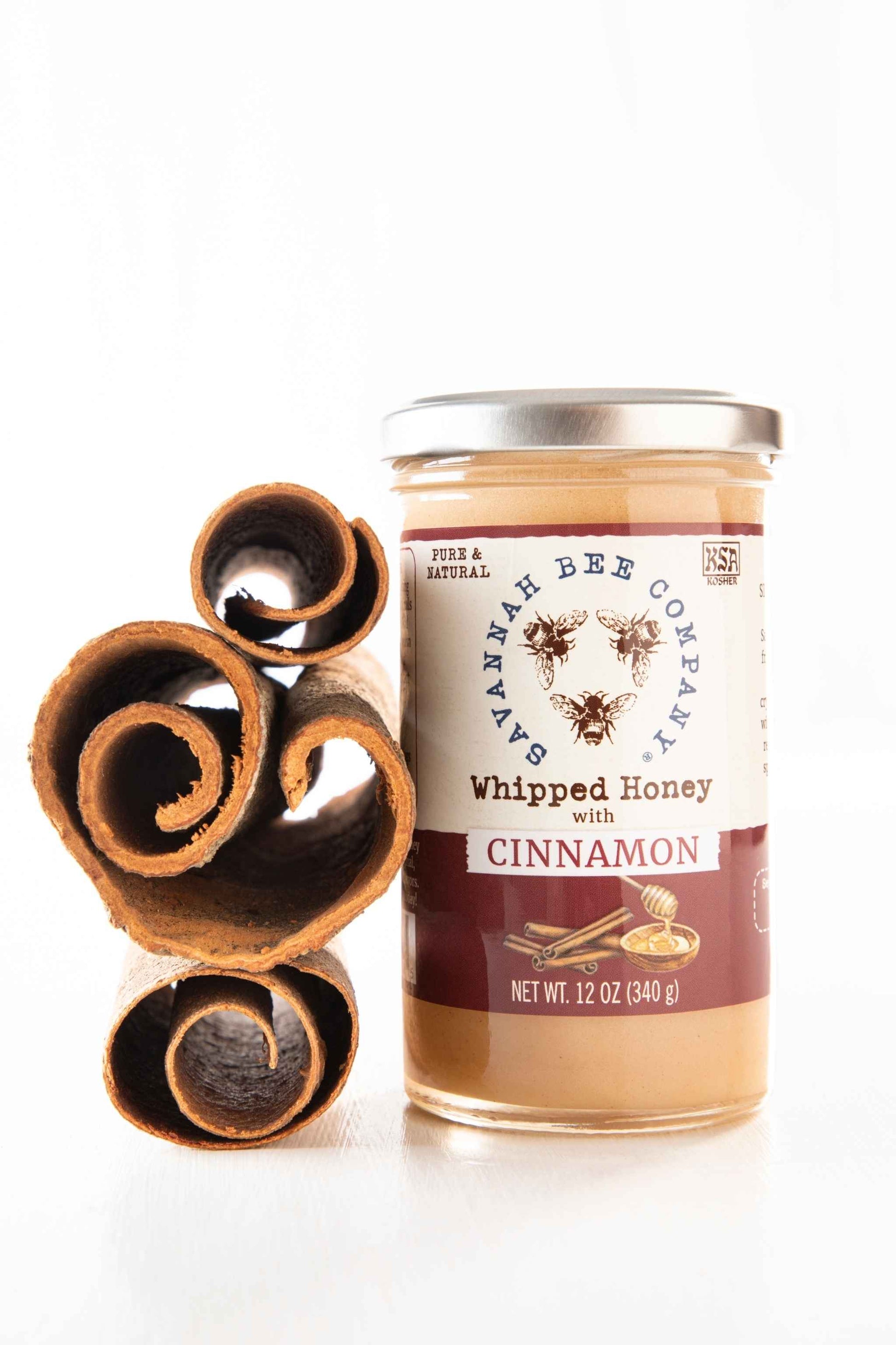  Whipped Honey cinnamon 12 ounce studio shot.